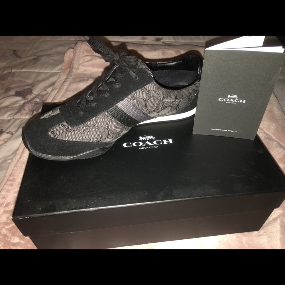 COPY - COPY - Women’s coach sneakers black gray designer…